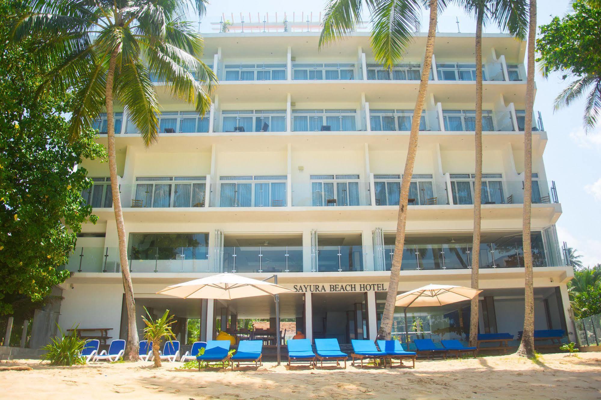 Sayura Beach Hotel Unawatuna Bagian luar foto